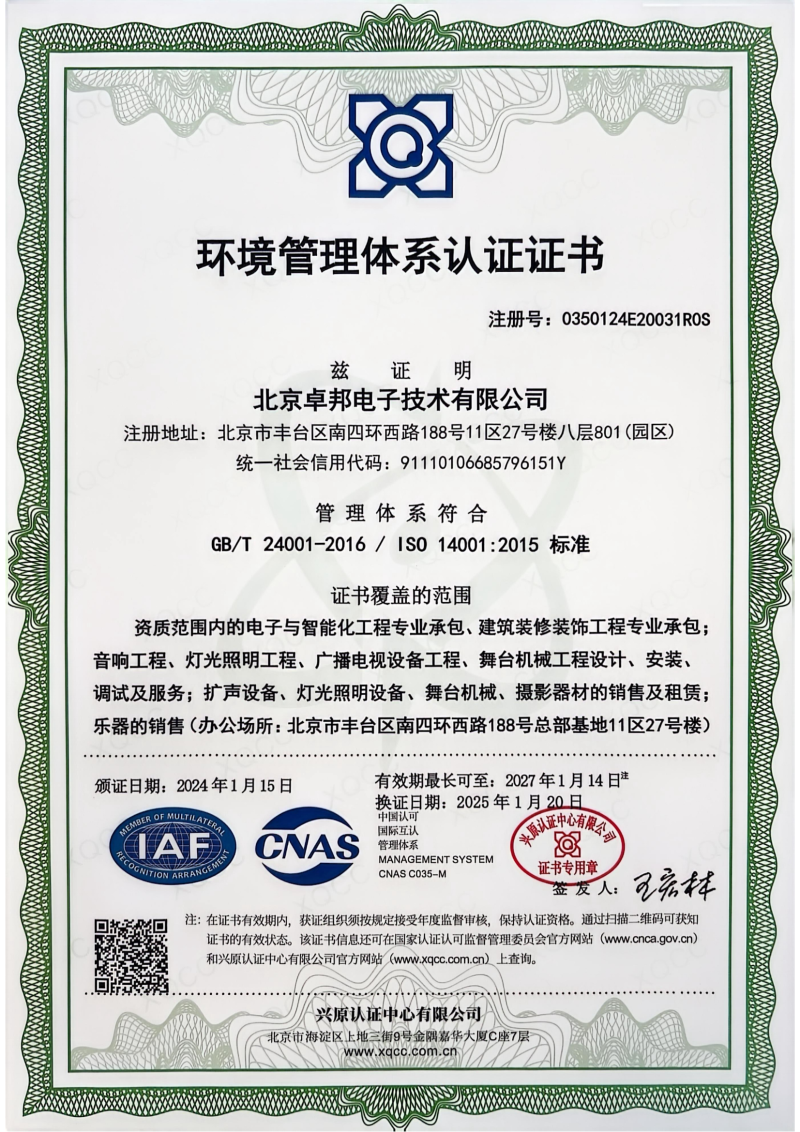 ISO9001環境管理體係